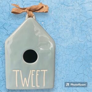 Rae Dunn Tweet birdhouse decor, like new